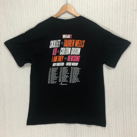 Winter Jam 22 Concert Tour T-Shirt Christian Music Black Delta Size Large - Picture 5 of 8